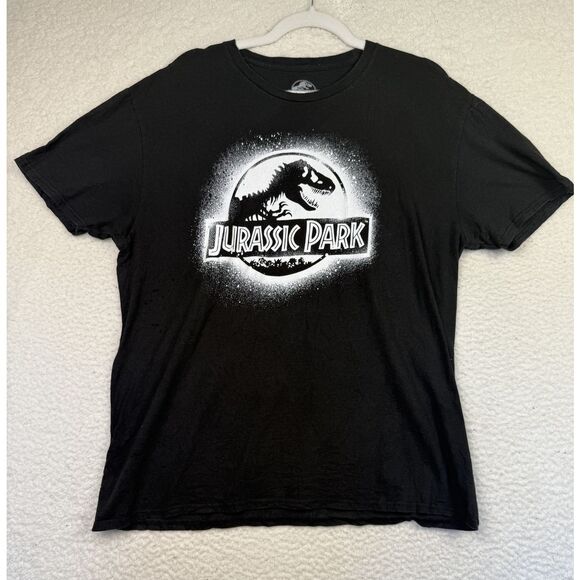 Jurassic World‎ Shirt Mens Large Black Jurassic Park Graphic Tee Dinosaur Movie - Picture 2 of 6